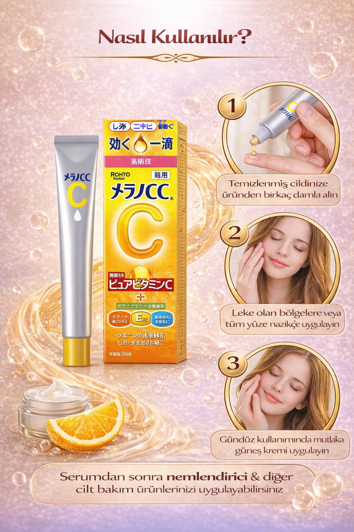 Melano CC Vitamin C Essence Serum 20 ml | Leke Karşıtı ve Aydınlatıcı Japon Cilt Serumu — MelanoEssenceSer — تصویر 5 از 5
