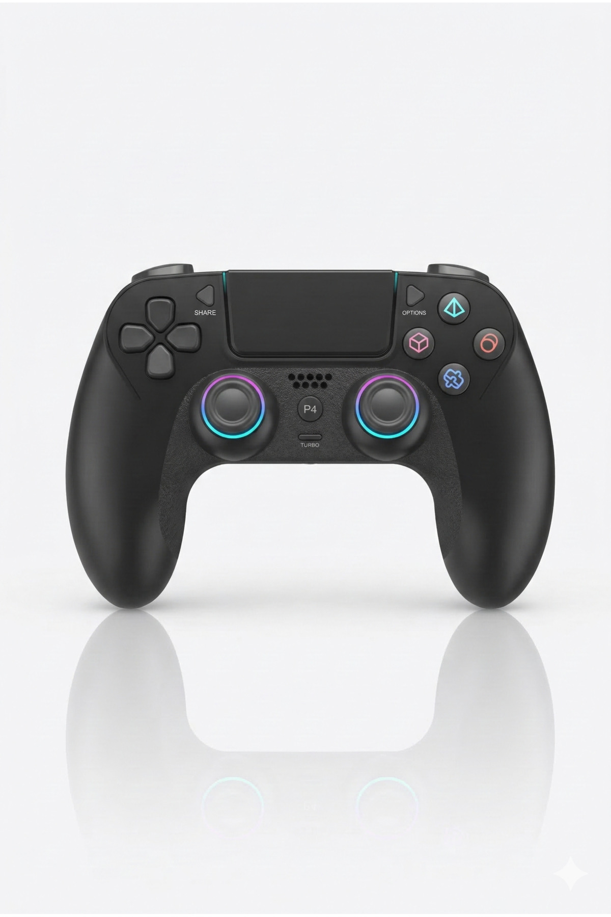 PS3-PS4-Android- IOS Uyumlu Kablosuz Oyun Kolu - Çift Titreşimli ve Dokunmatik - Bluetooth Joystick