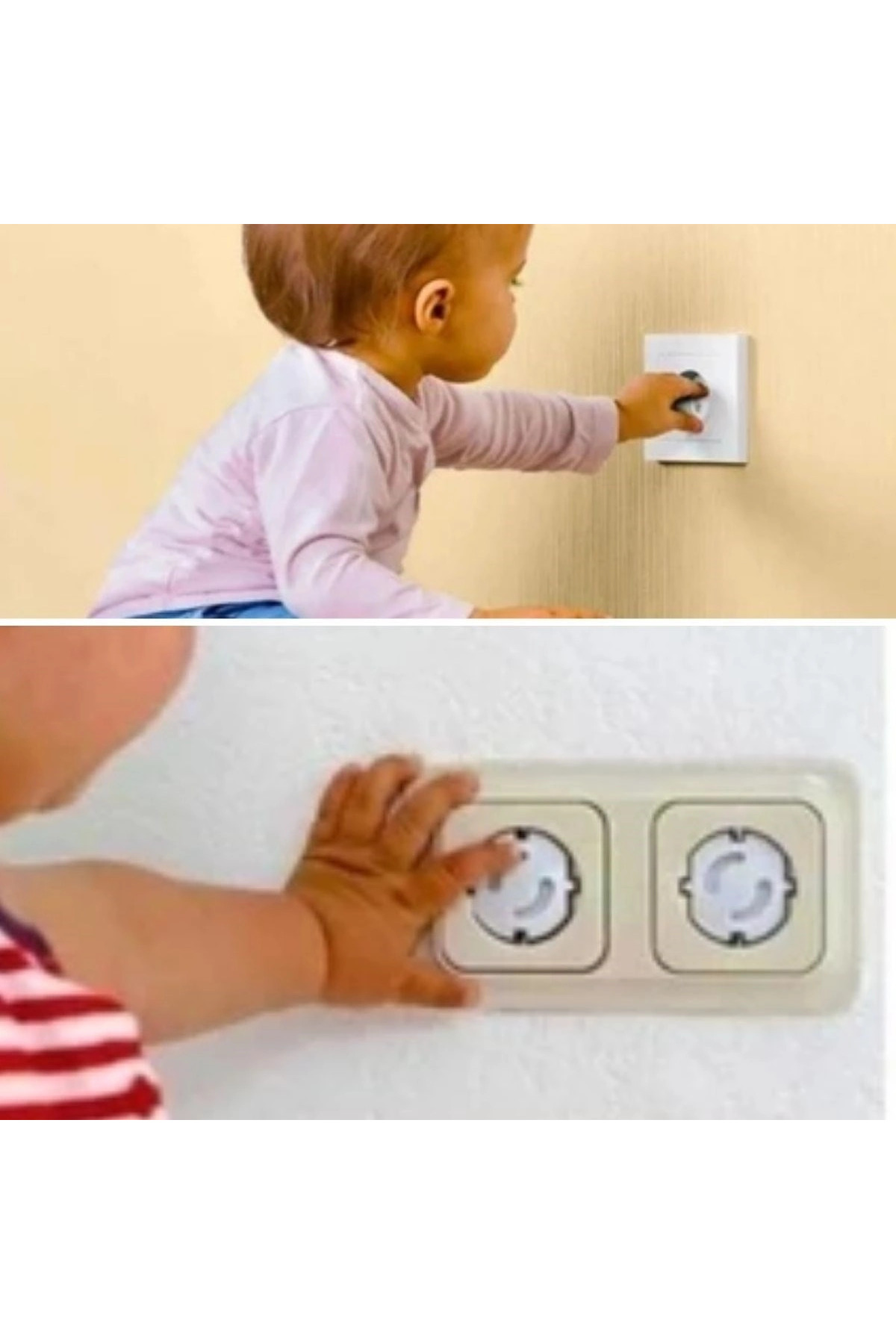 KaF KeF SHoPP VLK 6 Parça Çocuk Güvenlik 3'lü Seti-2 Boy Çekmece,Dolap Kilidi ve 4 Adet Priz İçi Güvenlik fotoğrafı 3 (önizleme)