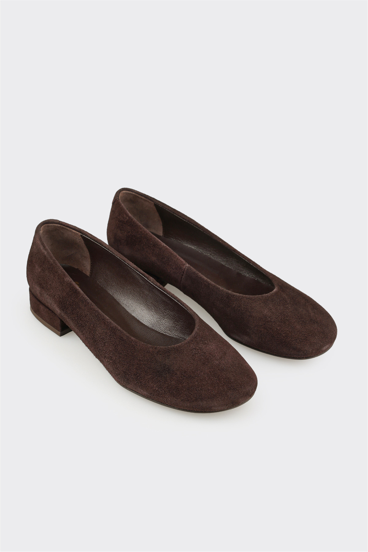 Elle Shoes Kahve Deri Kadın Günlük Ayakkabı görsel 2