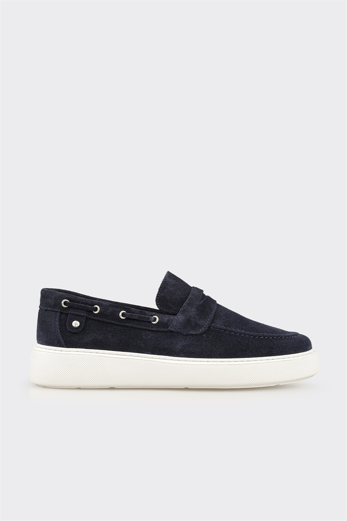 Elle Shoes Lacivert Deri Erkek Günlük Loafer