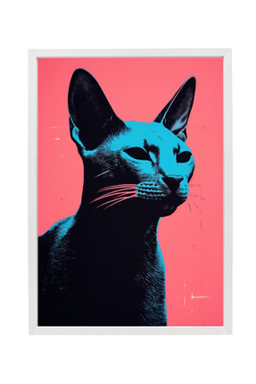 oDuvar Retro Bakış Beyaz Çerçeveli Tablo