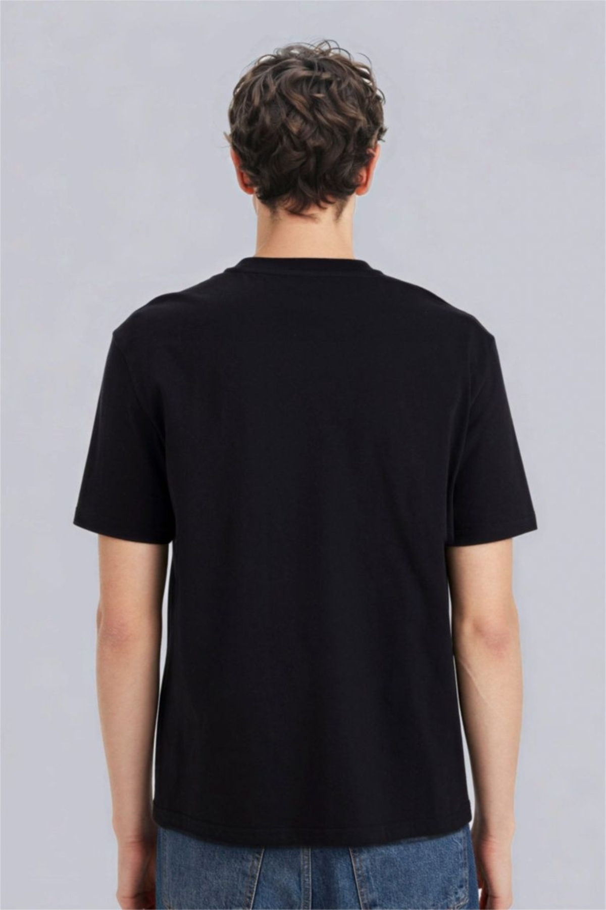 DeFacto Regular Fit Bisiklet Yaka Basic Kısa Kollu Tişört V7699AZ26SP görsel 5