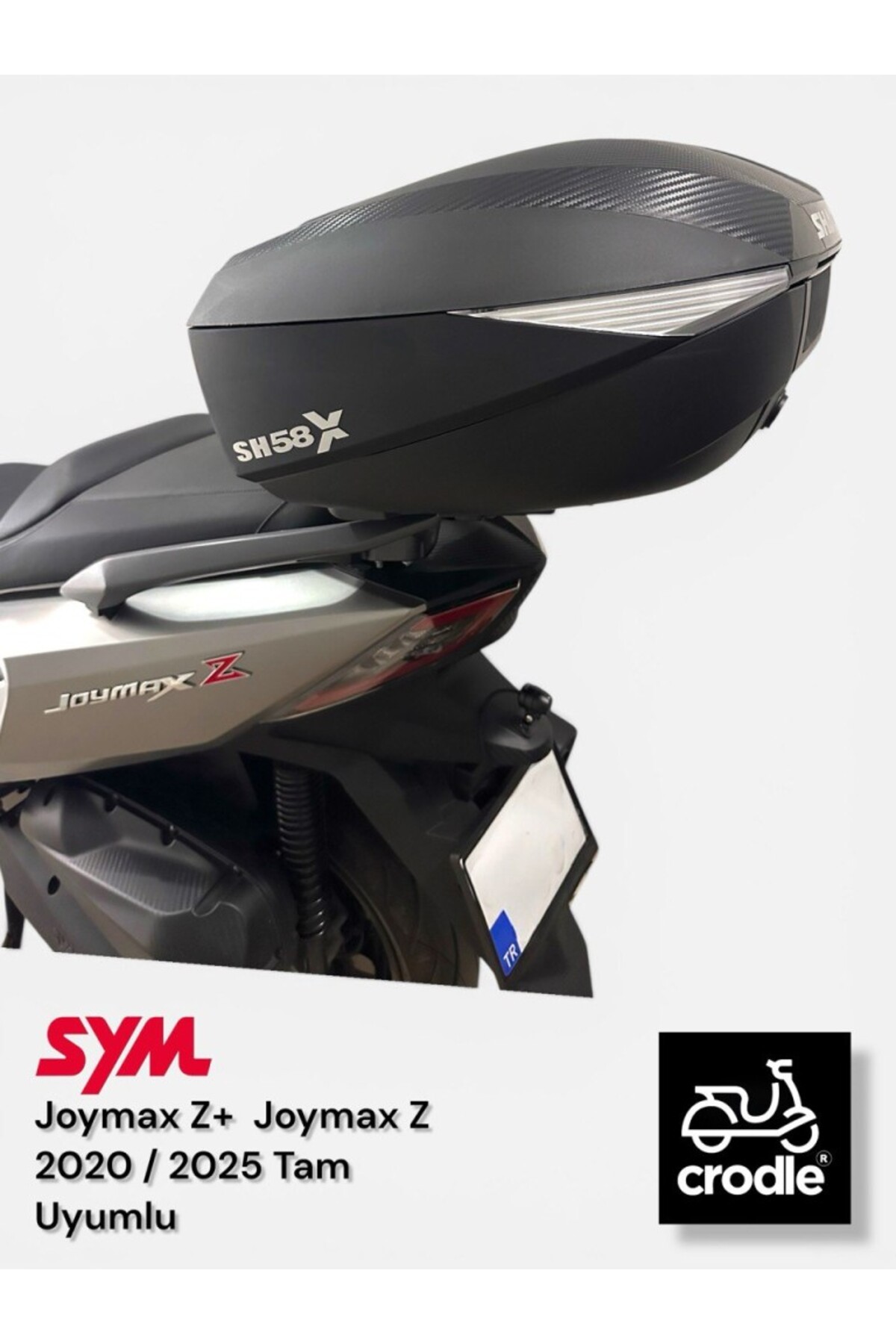 ぺぱろに Crodle SYM Joy max Z+ / Joy max Z Arka Çanta Demiri Tabla 2020