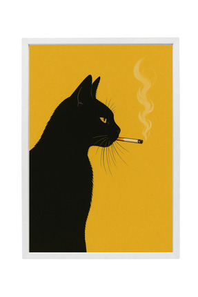 oDuvar Dokuz Canın Derdi Beyaz Çerçeveli Tablo