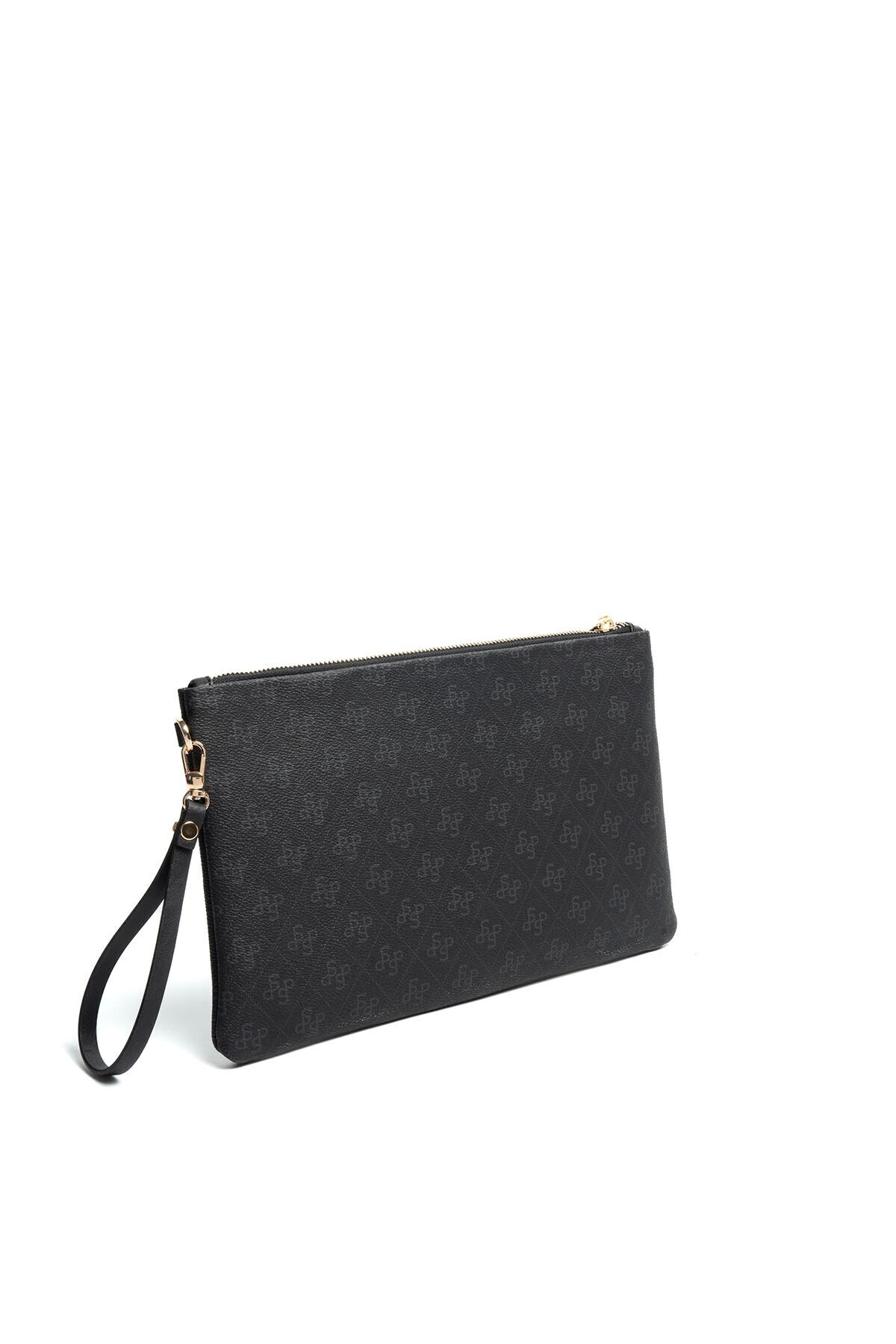 Silver Polo Silver & Polo SP1034 Kadın Portföy & Clutch Monogram Siyah-Siyah görsel 3