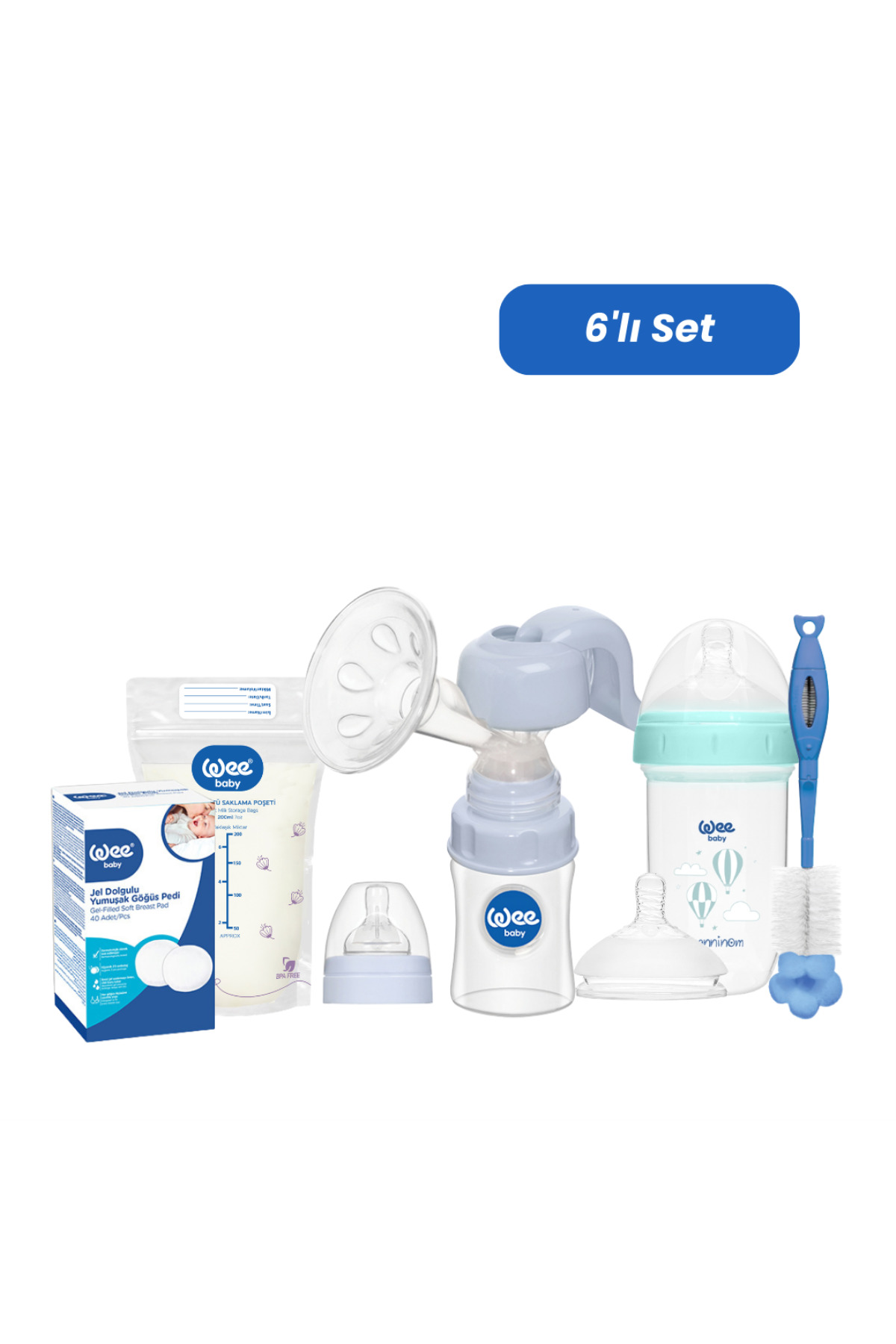 Wee Baby Anneye Emzirme ve Beslenme Destek Seti 6'lı fotoğrafı 2 (önizleme)