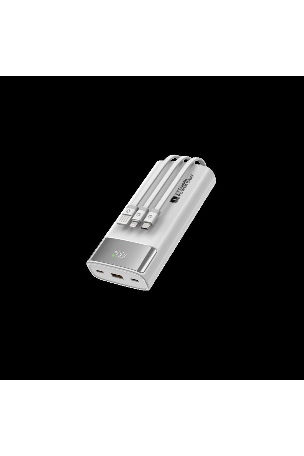 shaza 20.000 Mah 22.5W Kendinden Kablolu Taşınabilir Şarj Cihazı