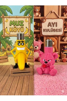 Cesa MUZ & AYI 2’li Figürlü Çakmak Seti