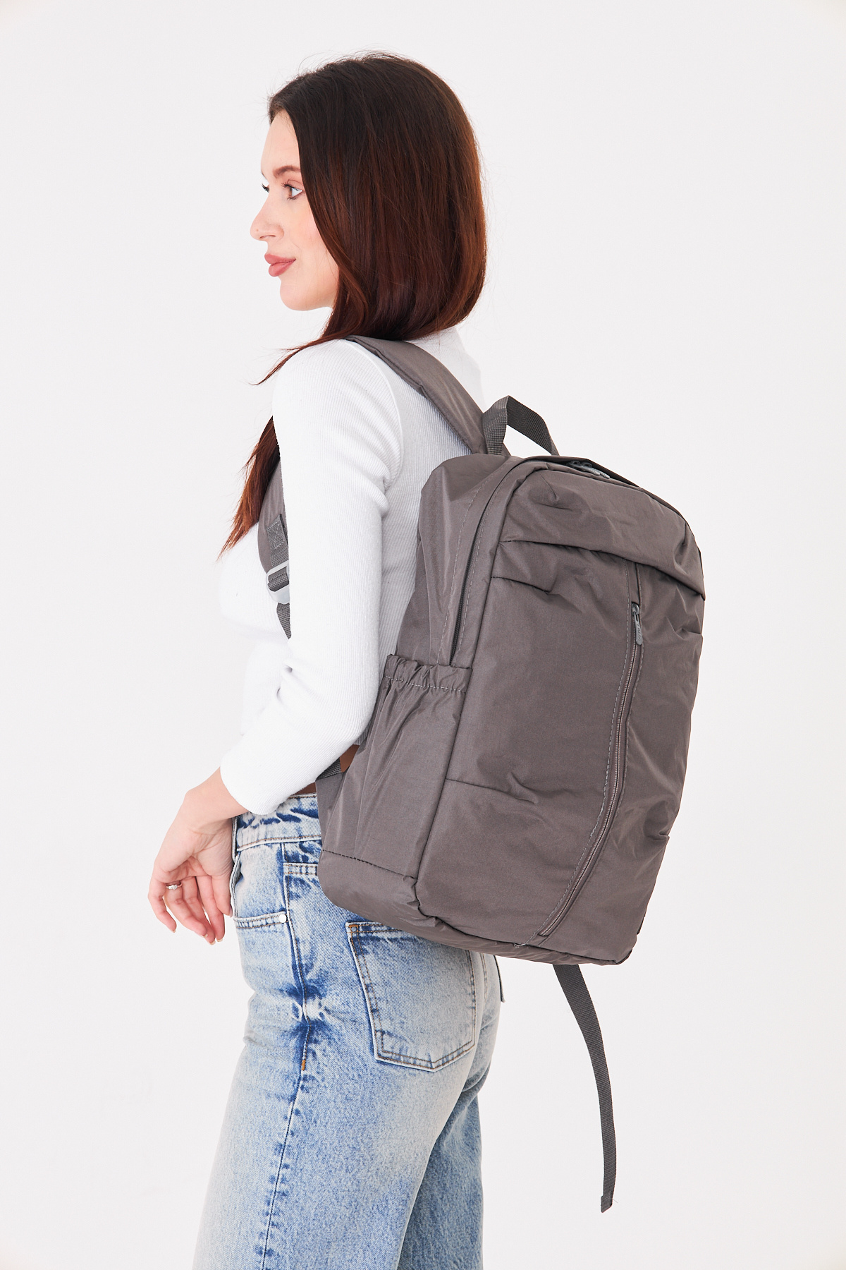 Superbag Su İtici Kumaş Laptop Sırt Çantası 15.6 İnç Uyumlu Korumalı Notebook Günlük Çanta görsel 6