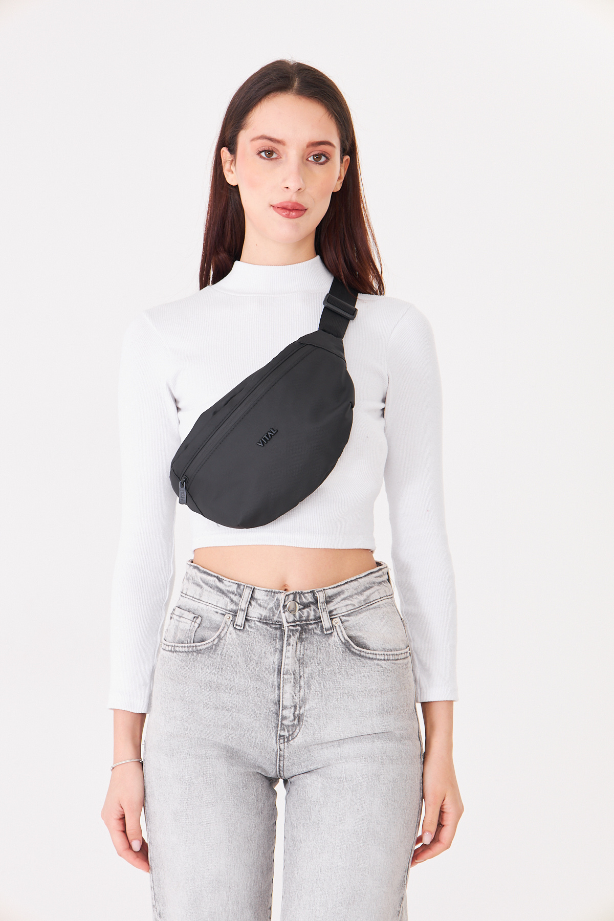 Superbag 2 Bölmeli Çapraz Askılı Bel ve Omuz Çantası Unisex Günlük Kullanım Çantası görsel 2