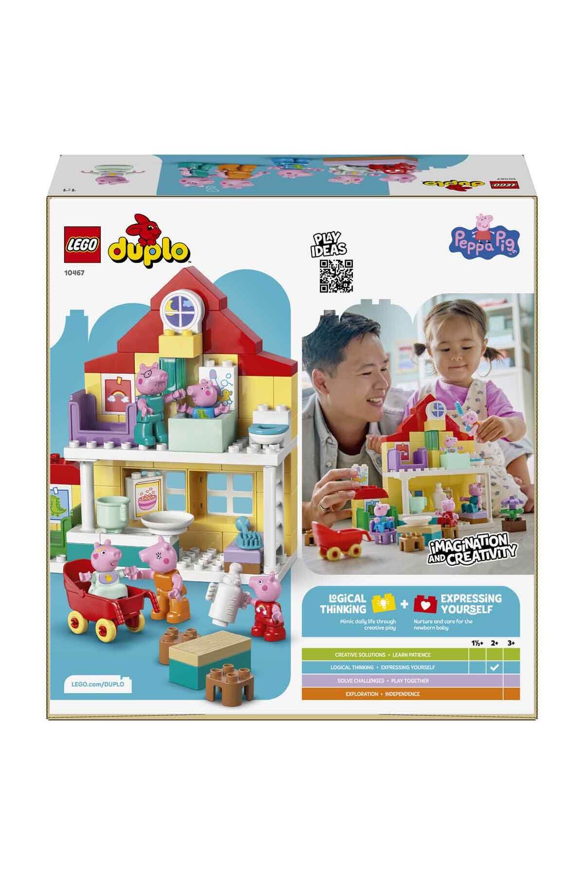 LEGO DUPLO Peppa Pig Aile Evi 10467 - 2 Yaş ve Üzeri Çocuklar için 5 Peppa Pig Figürü İçeren Yaratıc fotoğrafı 4 (önizleme)