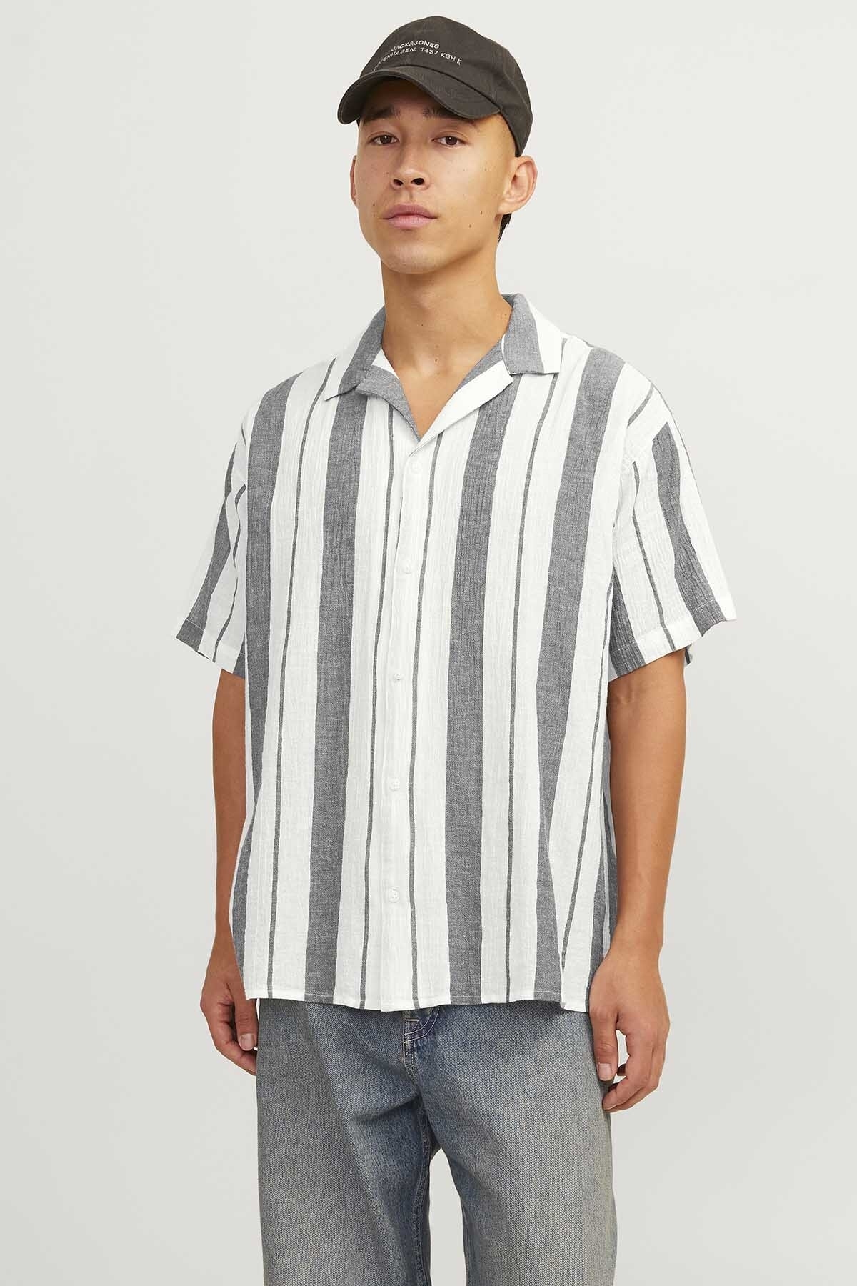 پیراهن راه راه مردانه طرح لوک - لوک جک اند جونز پیراهن Jack & Jones