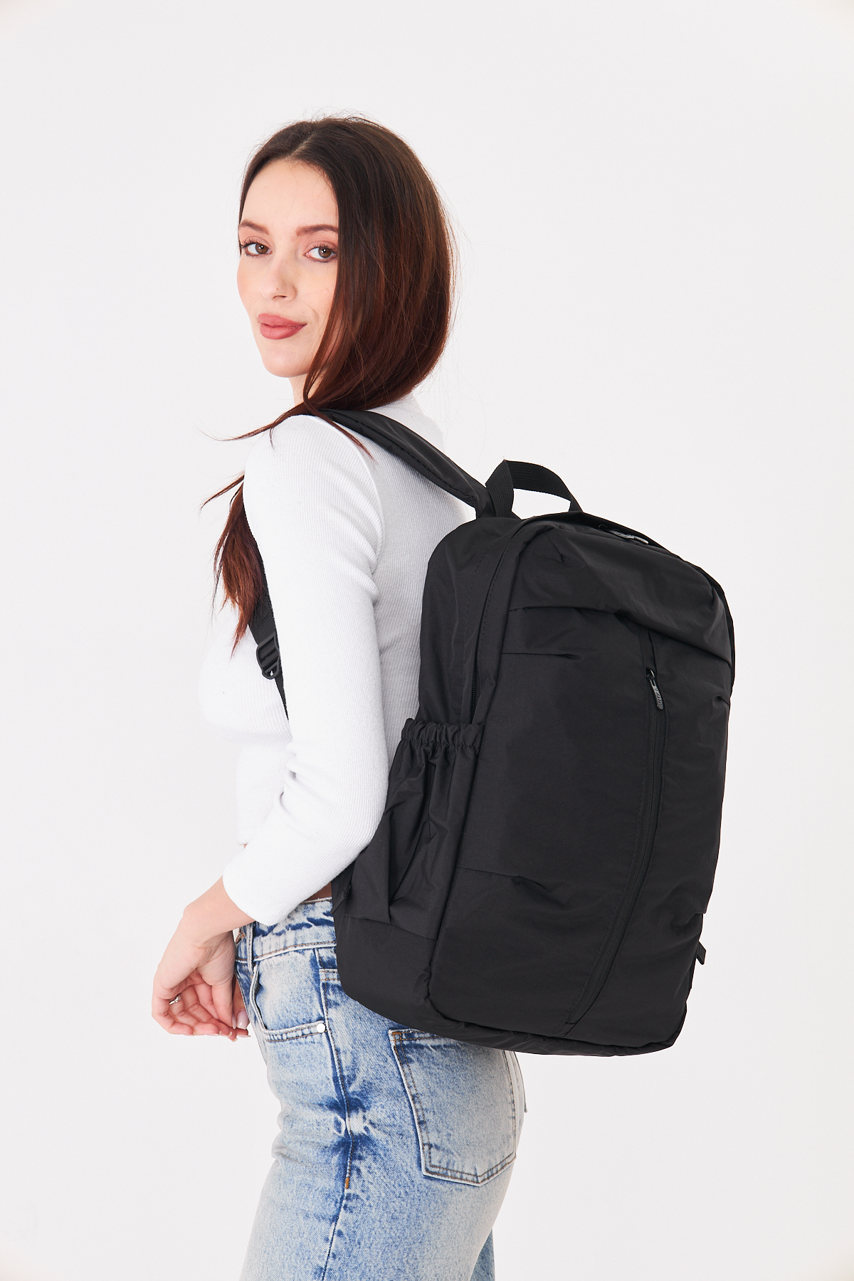 Superbag Su İtici Kumaş Laptop Sırt Çantası 15.6 İnç Uyumlu Korumalı Notebook Günlük Çanta görsel 5