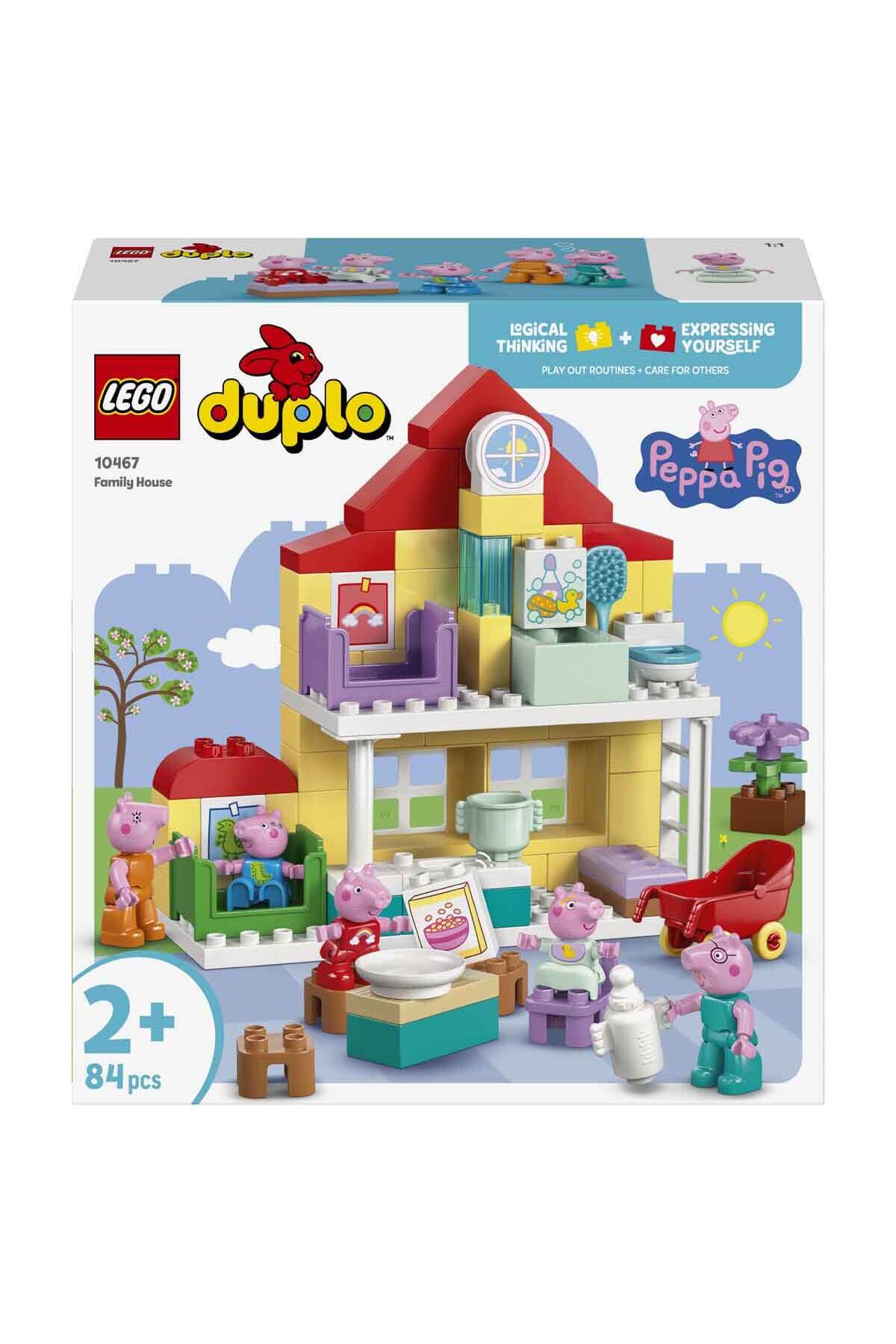 LEGO DUPLO Peppa Pig Aile Evi 10467 - 2 Yaş ve Üzeri Çocuklar için 5 Peppa Pig Figürü İçeren Yaratıc fotoğrafı 3 (önizleme)