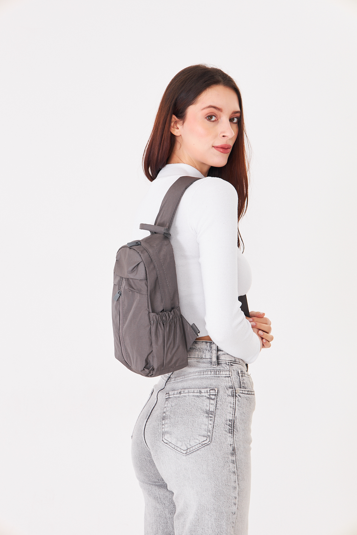 Superbag Su İtici Kumaş Çapraz Askılı Omuz ve Bel Çantası Unisex Günlük Kullanım Çanta görsel 6