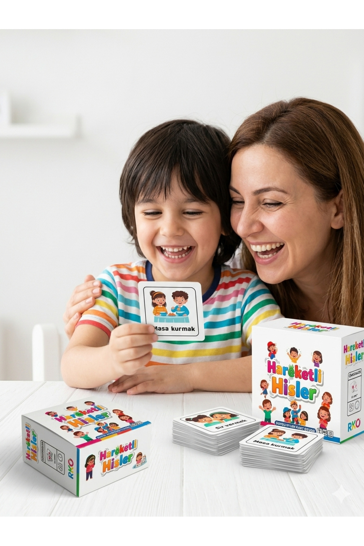 RKO Hareketli Hisler | Anaokulu ve Kreş Oyunu | Çocuk Kart Oyunu | Çocuk Kutu Oyunu | Zeka Oyunu fotoğrafı 2 (önizleme)