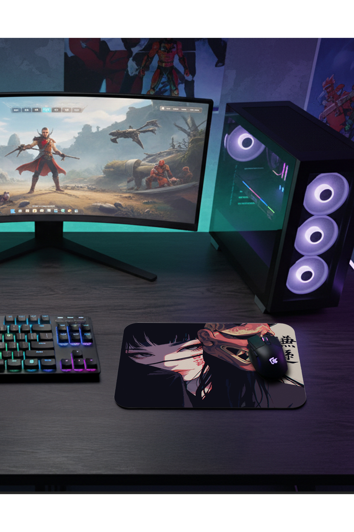 urzuva Infinite Hannaya Gaming Oyuncu XXL Mouse Pad Kaydırmaz