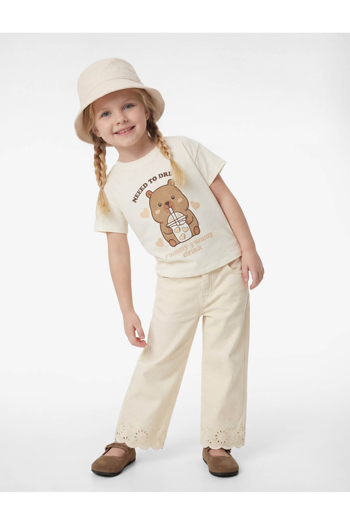 Koton Pamuklu Ayıcık Baskılı Bisiklet Yaka Kısa Kollu Tişört fotoğrafı 3 (önizleme)