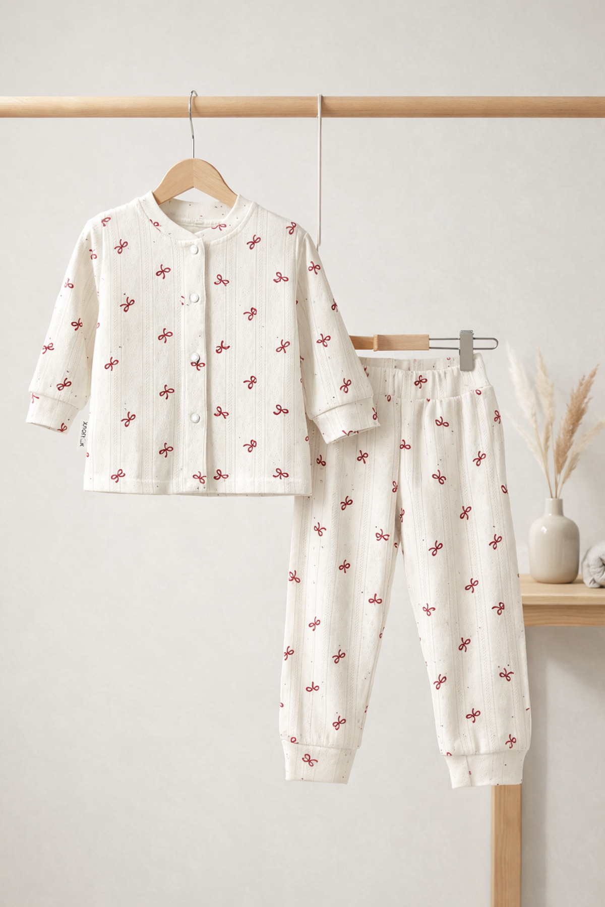 greenmoss Green Moon Baby Nefes Alan Delikli Pamuklu Bebek Pijama Takımı fotoğrafı 2 (önizleme)