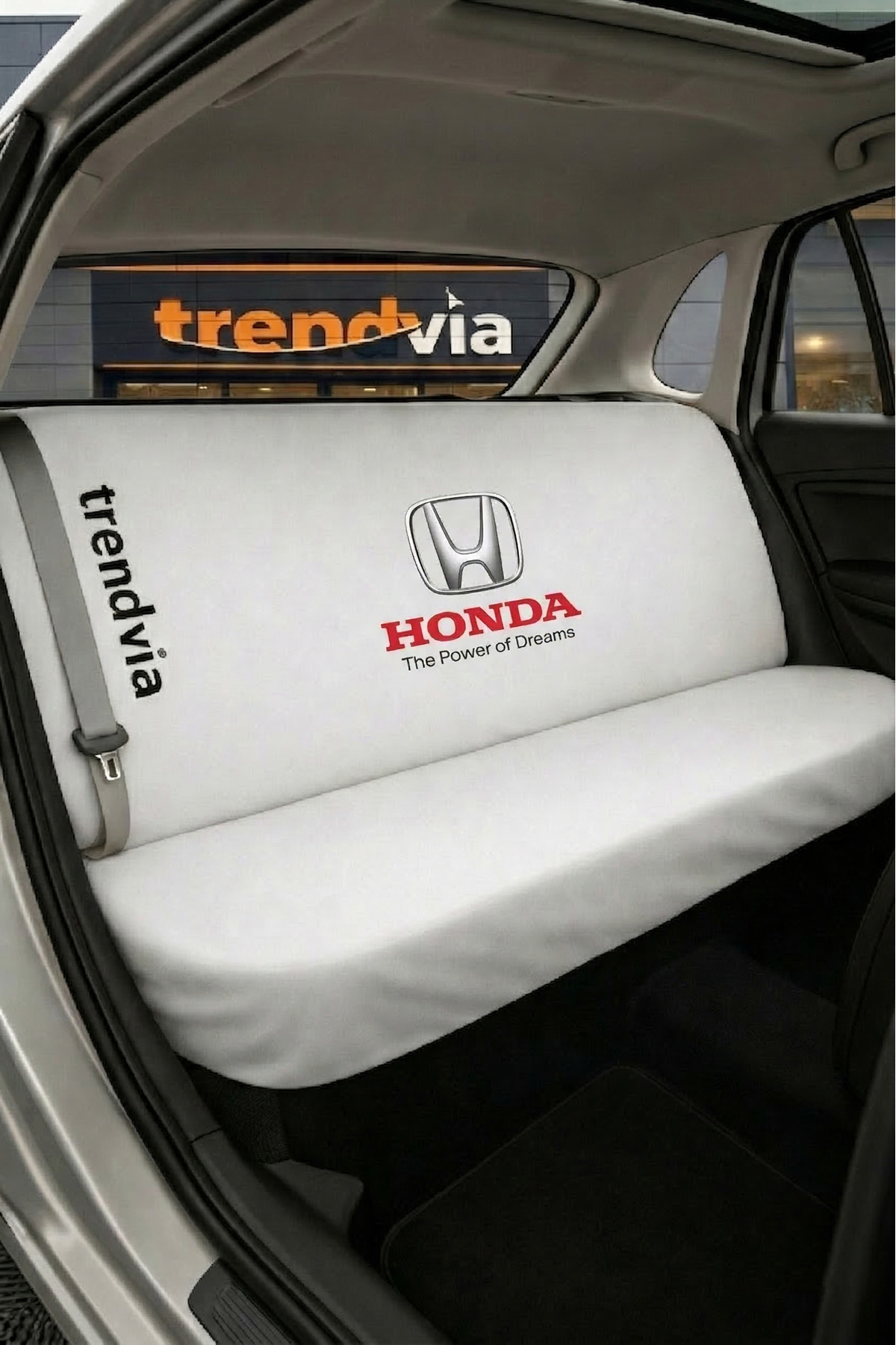 trivexa Honda Logolu Oto Koltuk Kılıfı Ön Arka Set – Penye Likralı Universal Koltuk Koruyucu Servis Kılıfı fotoğrafı 3 (önizleme)