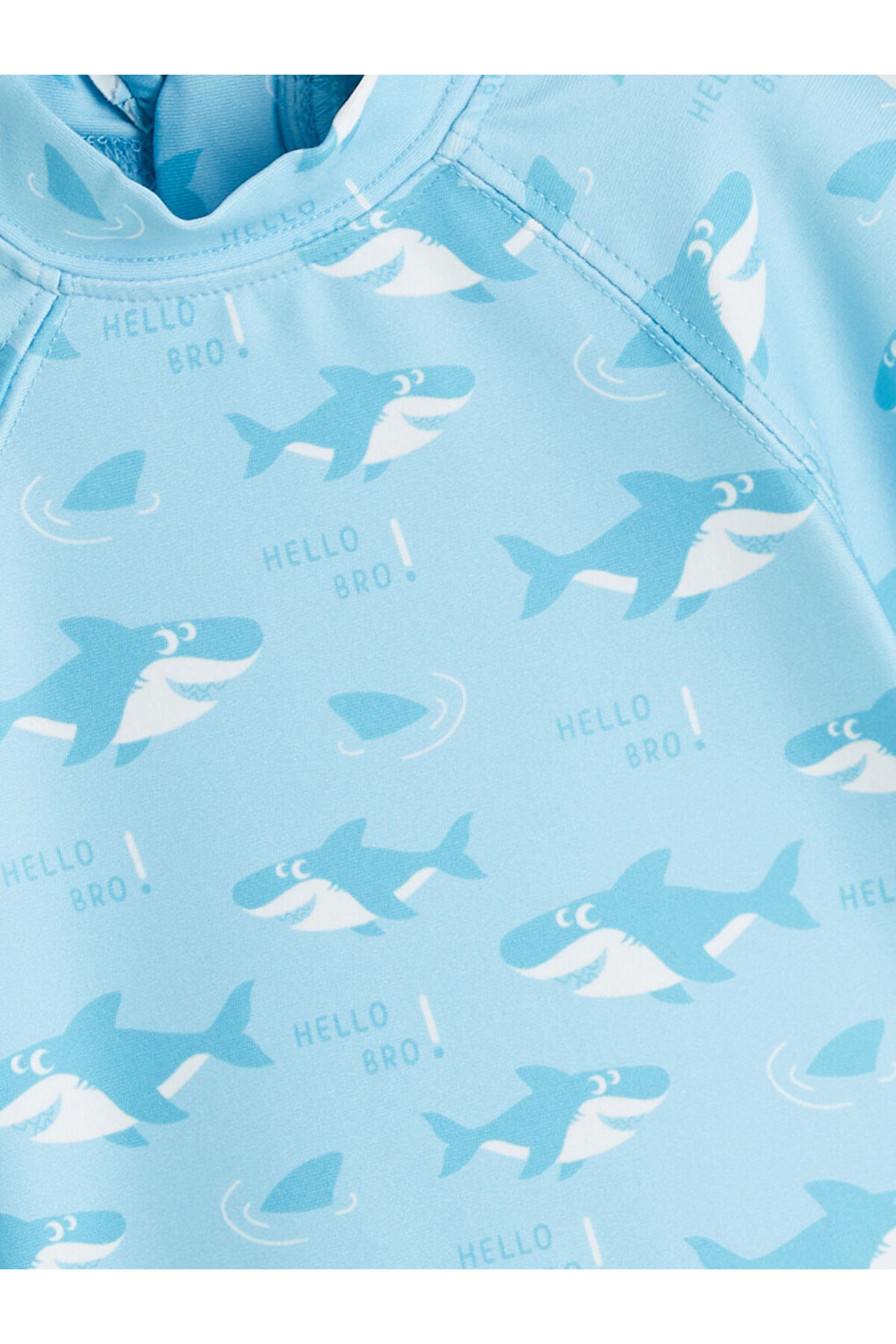 LC Waikiki Mavi Baskılı Erkek Bebek Mayo Tulum fotoğrafı 2 (önizleme)