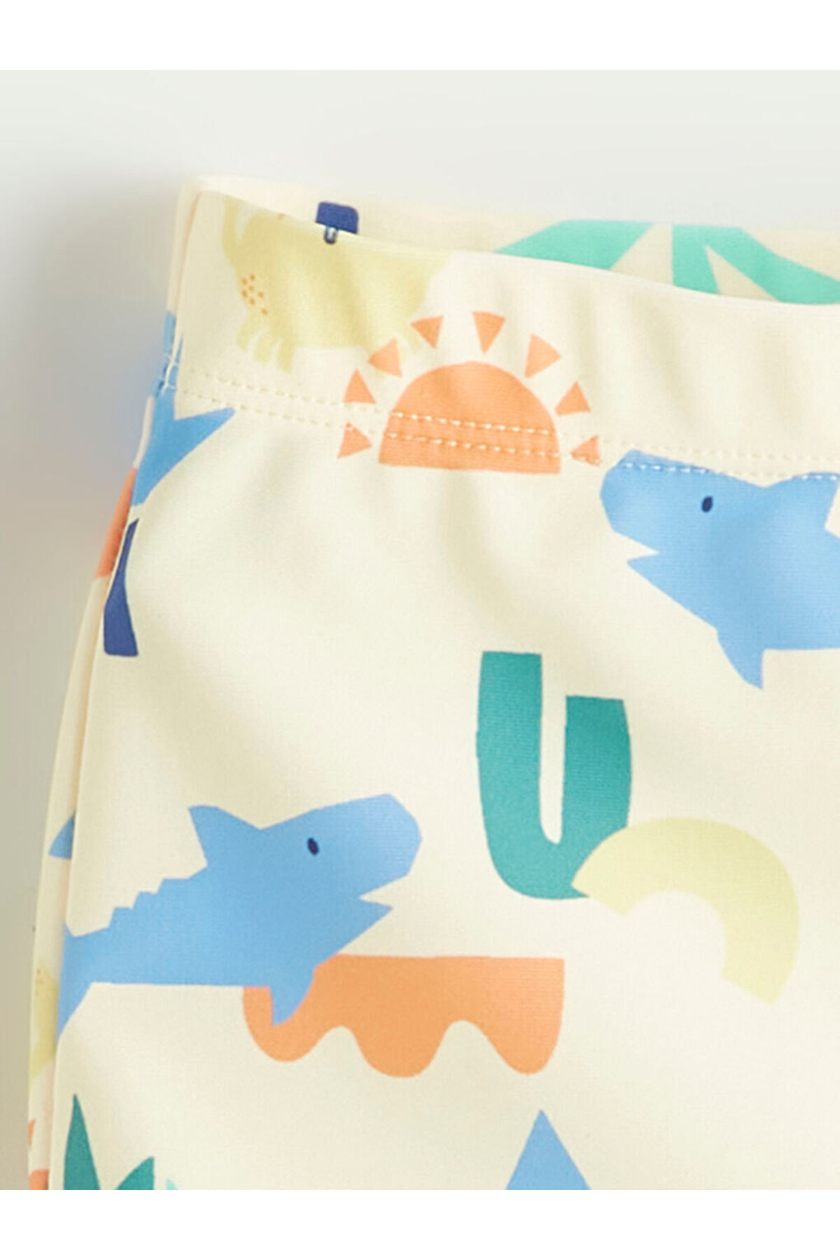 LC Waikiki Sarı Desenli Erkek Bebek Mayo Takımı fotoğrafı 6 (önizleme)