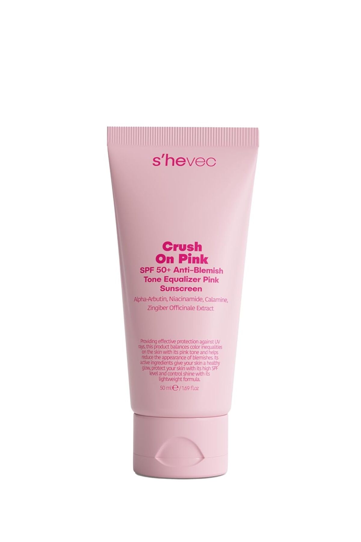 Crush On Pink - SPF 50+ Leke Karşıtı ve Ton Eşitleyici Pembe Güneş Kremi — B0FBRDSMDX