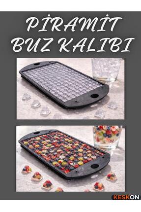 Keskon Mini Piramit Buz Kalıbı | Çoklu Mini Buz Yapıcı | Silikon Buzluk