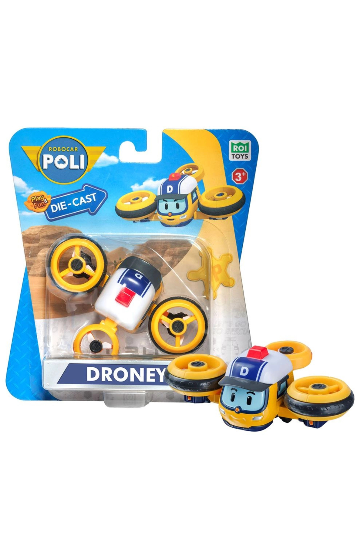 Poli Metal Araç Karakter Figürler - Droney fotoğrafı 2 (önizleme)