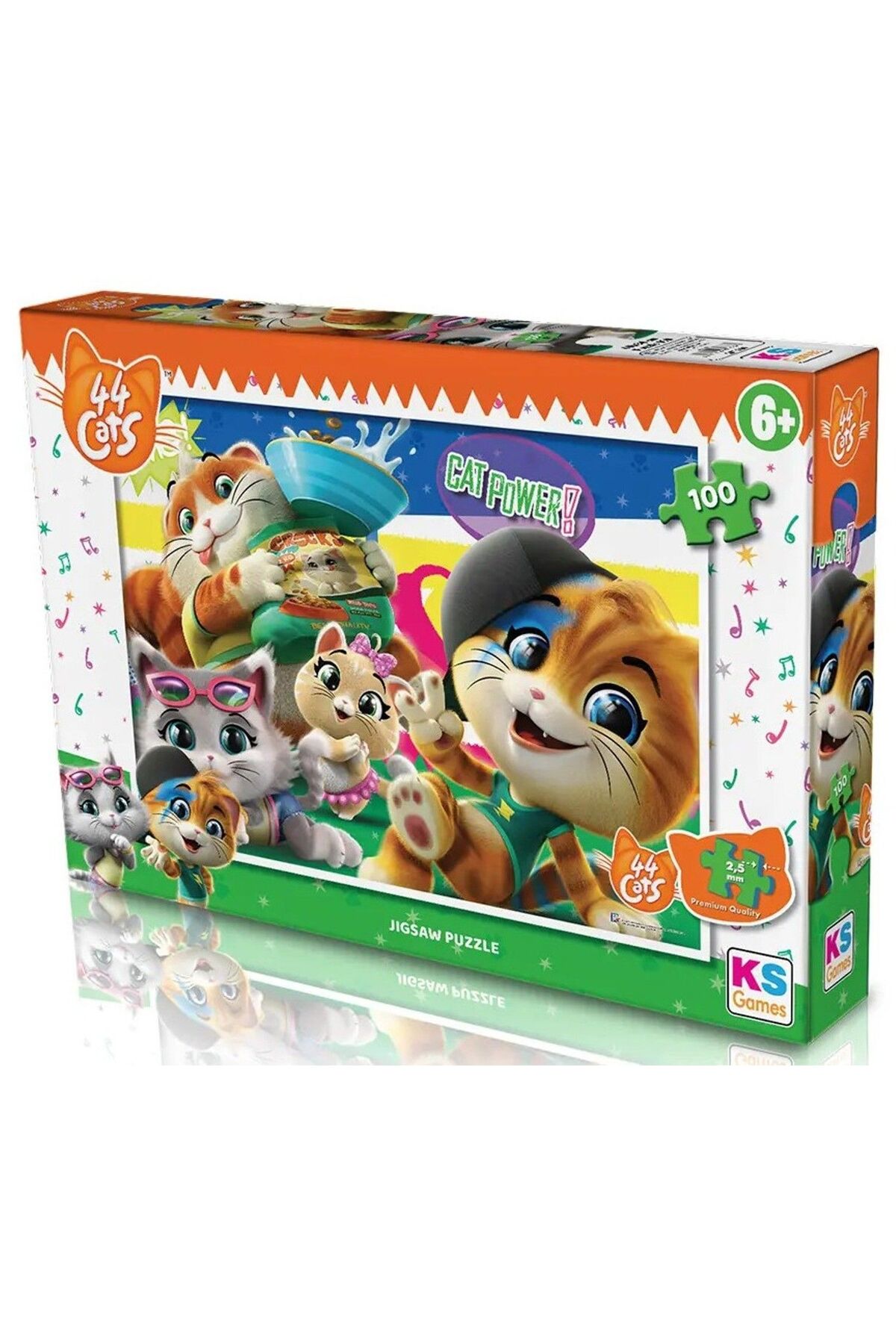 Ks Games 100 Parçalık 44 CAT (44 Kedi) Kız Çocuk Puzzle Yapboz