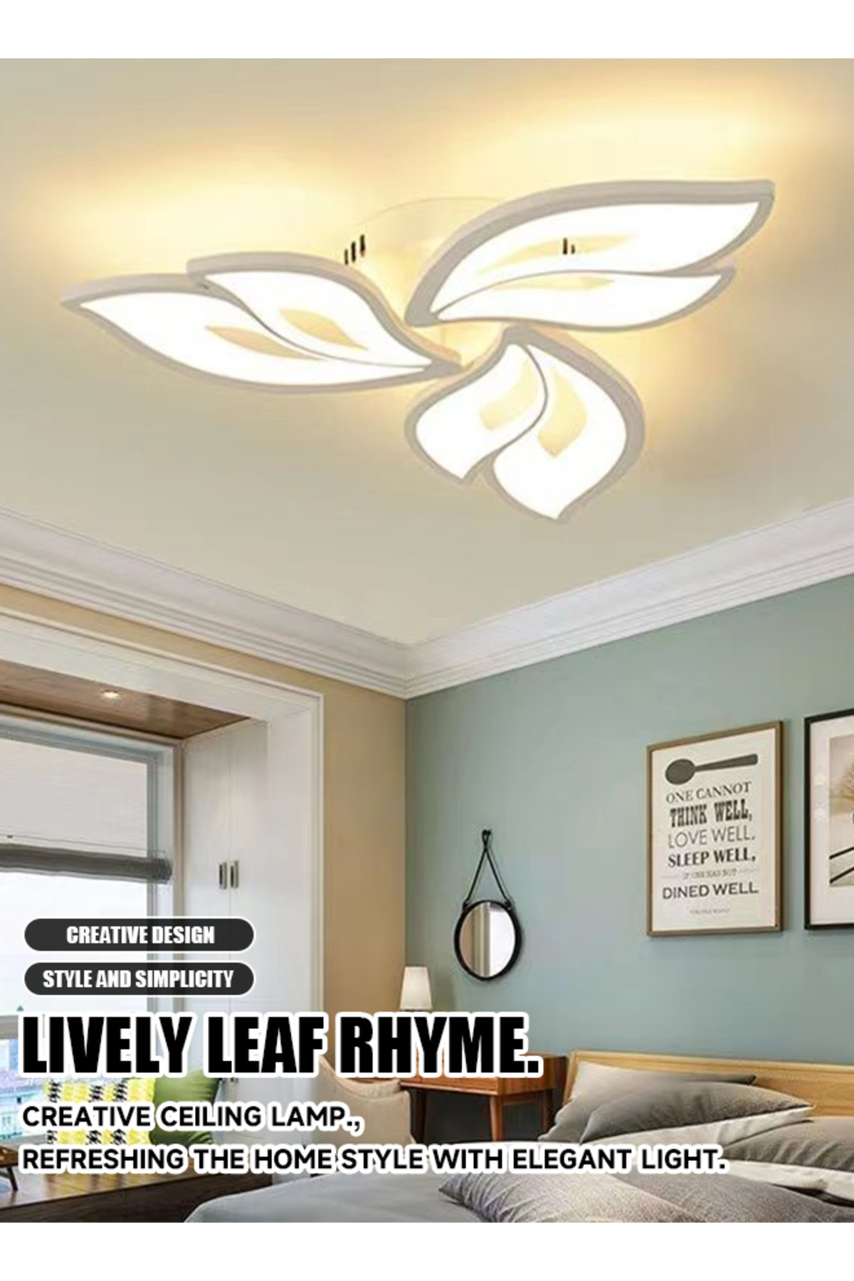 سقف غرفة المعيشة، مصباح السقف، إضاءة رئيسية في القاعة الكبرى، تصميم بسيط بتقنية LED، سقف غرفة الطعام