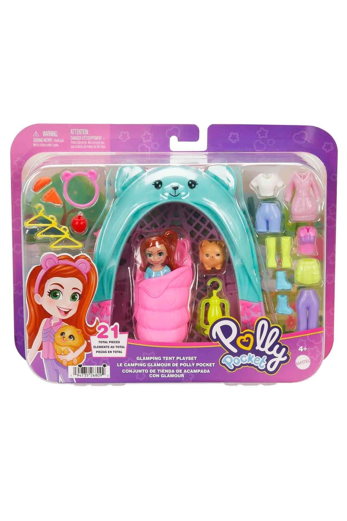Polly Pocket Muhteşem Kamp Çadırı Oyun Seti JCC31 fotoğrafı 6 (önizleme)