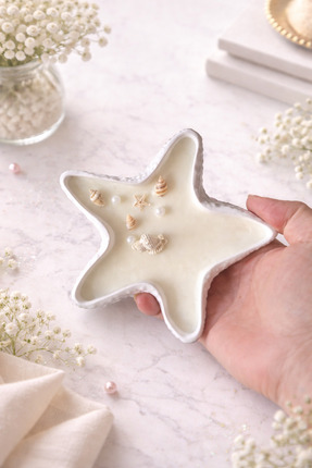 Maera Studio % 100 Soya Okyanus Kokulu Deniz Yıldızı Mum