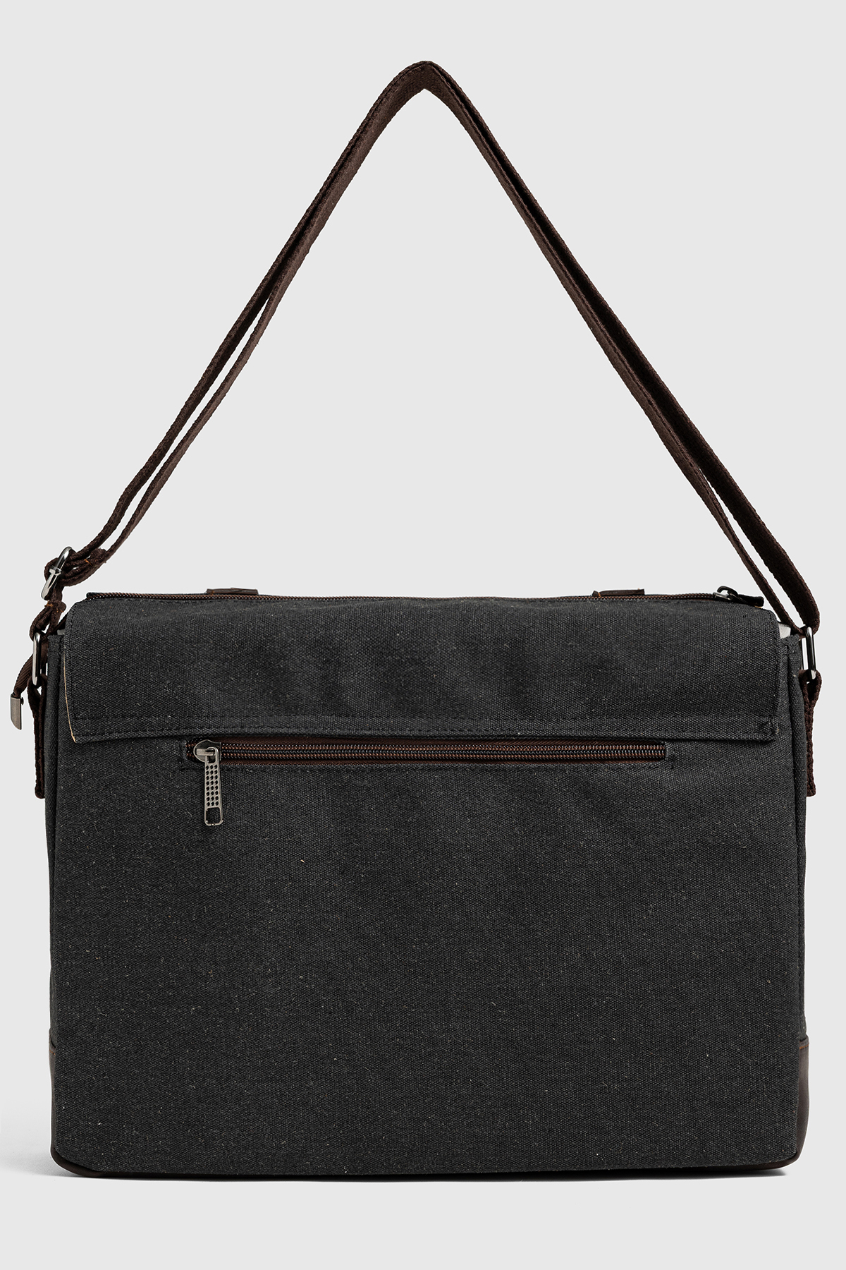 By Hakan  GK75 Omuz Askılı Kanvas (pamuk) Postacı Çantası Çapraz Çanta SİYAH - Görsel 6