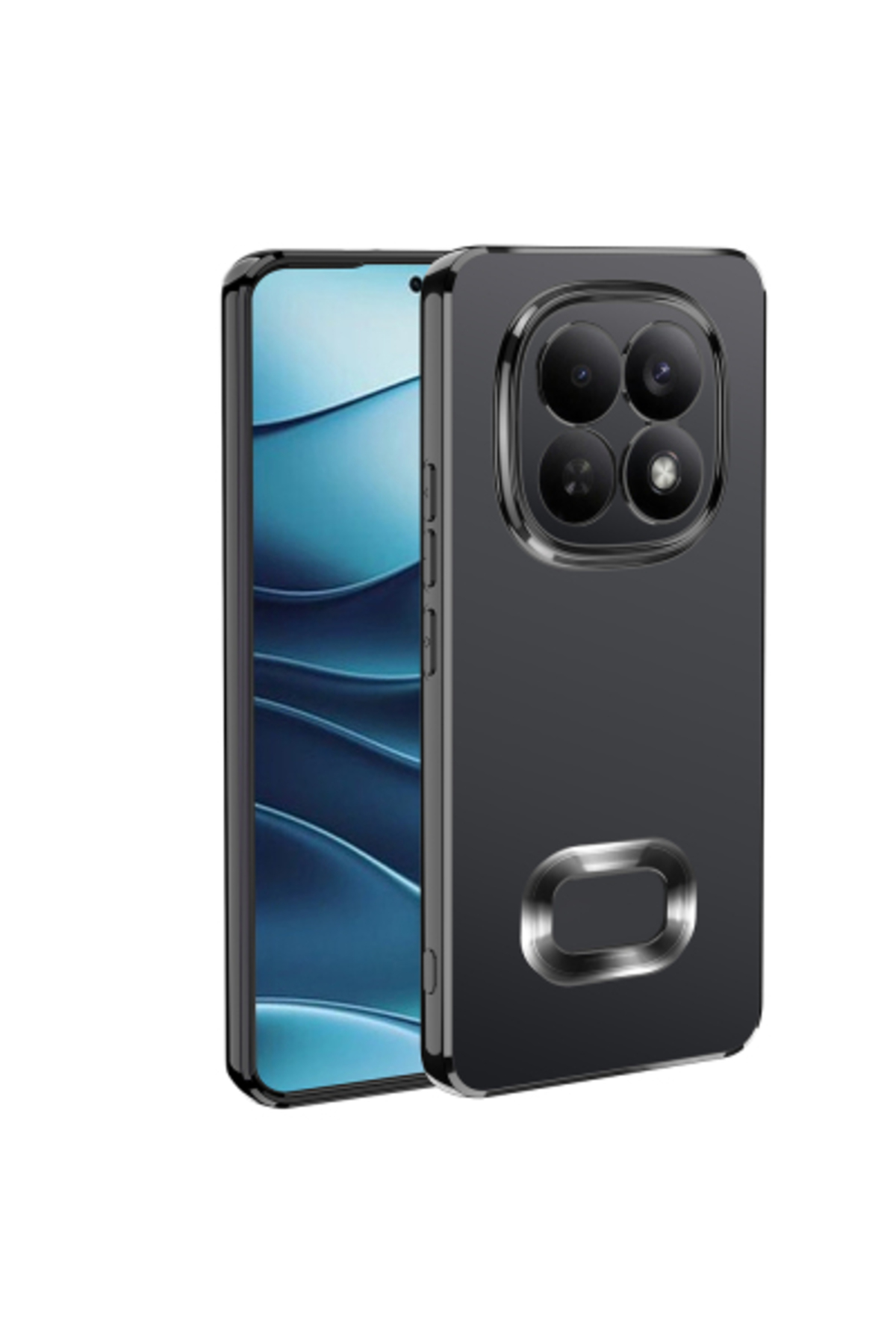 Redmi Note 15 Pro 4G Case Clear Stylish Omega Cover Showing Flexible Color Logo with Camera Protection