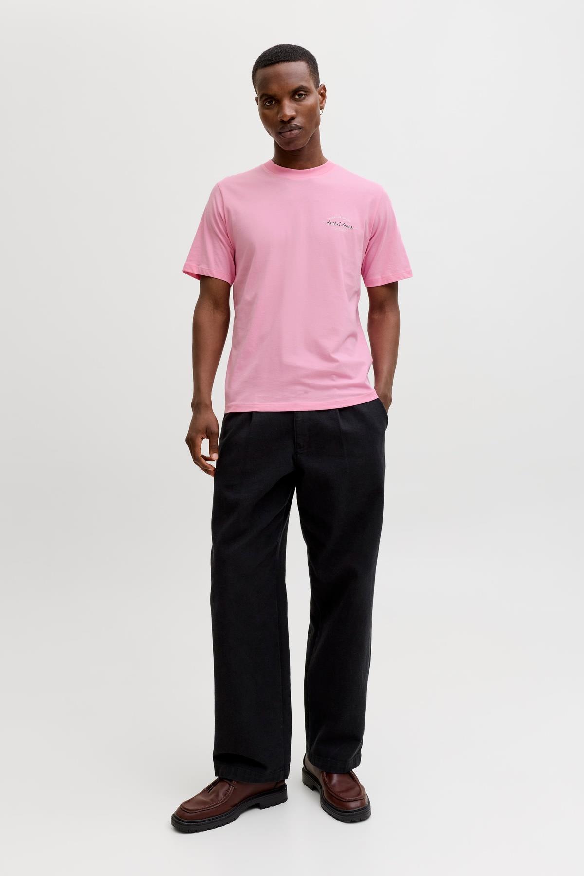 تی‌شرت آستین کوتاه مردانه JJBRANDON یقه گرد جک اند جونز تی شرت Jack & Jones