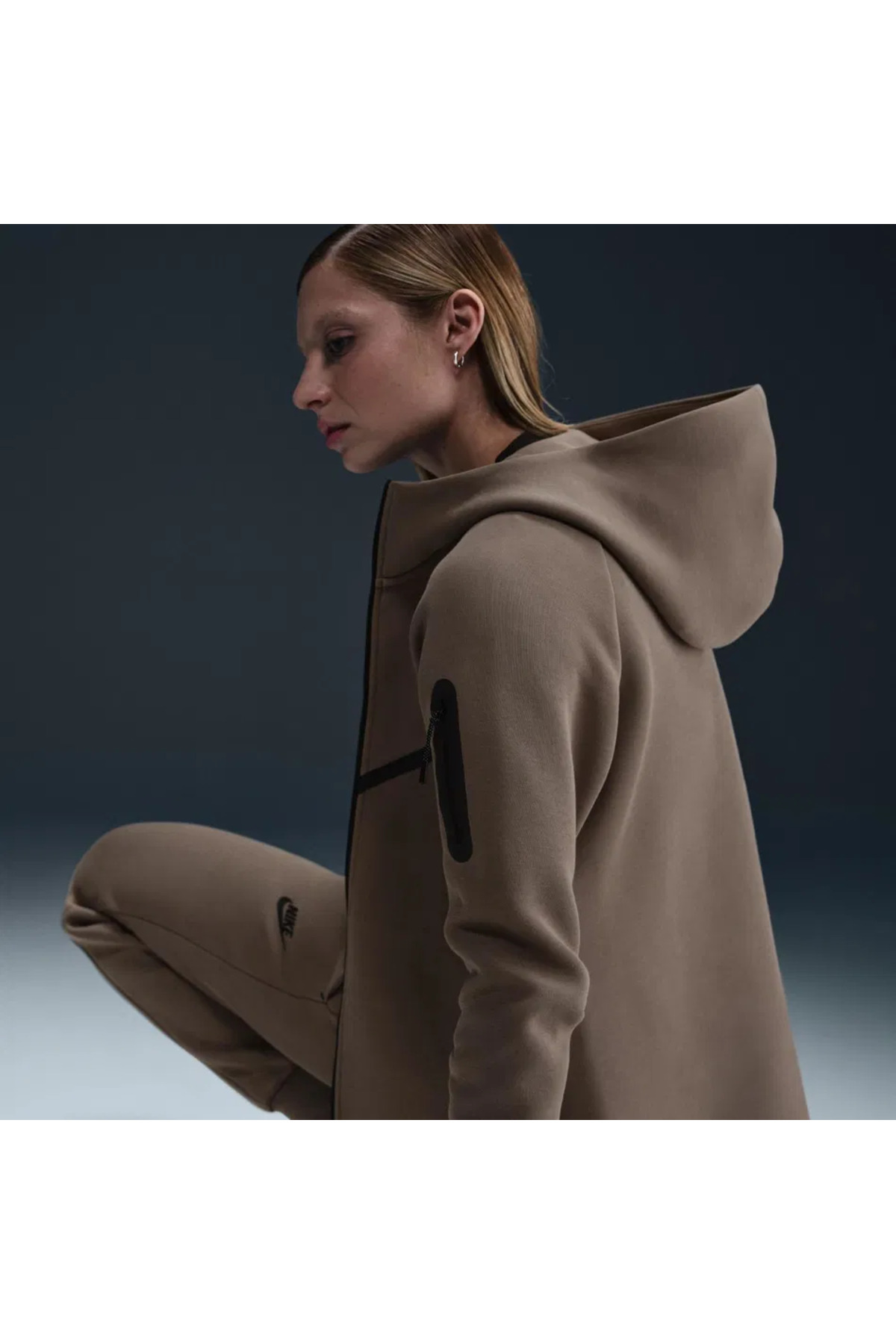 Nike Tech Fleece Windrunner FZ Hoodie 2 Kadın Sweatshirt ASLAN SPORT görsel 2