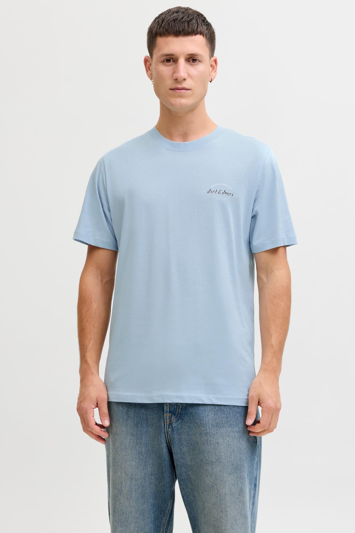 تی‌شرت آستین کوتاه مردانه JJBRANDON یقه گرد جک اند جونز تی شرت Jack & Jones