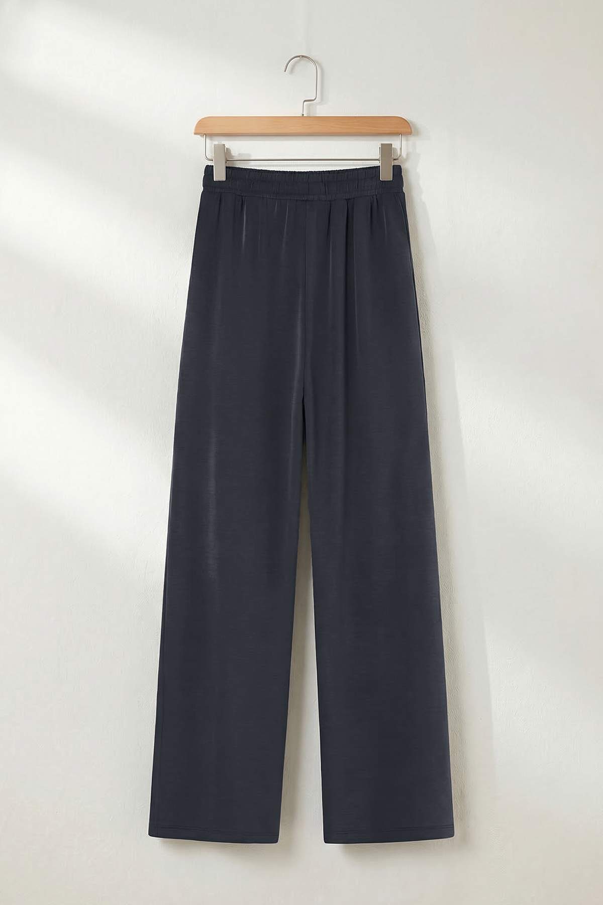 Trendyolmilla  Antrasit Polo Yaka Rahat Kalıp Modal Pike Alt - Üst Takım TDRSS26AU00020 - Görsel 8