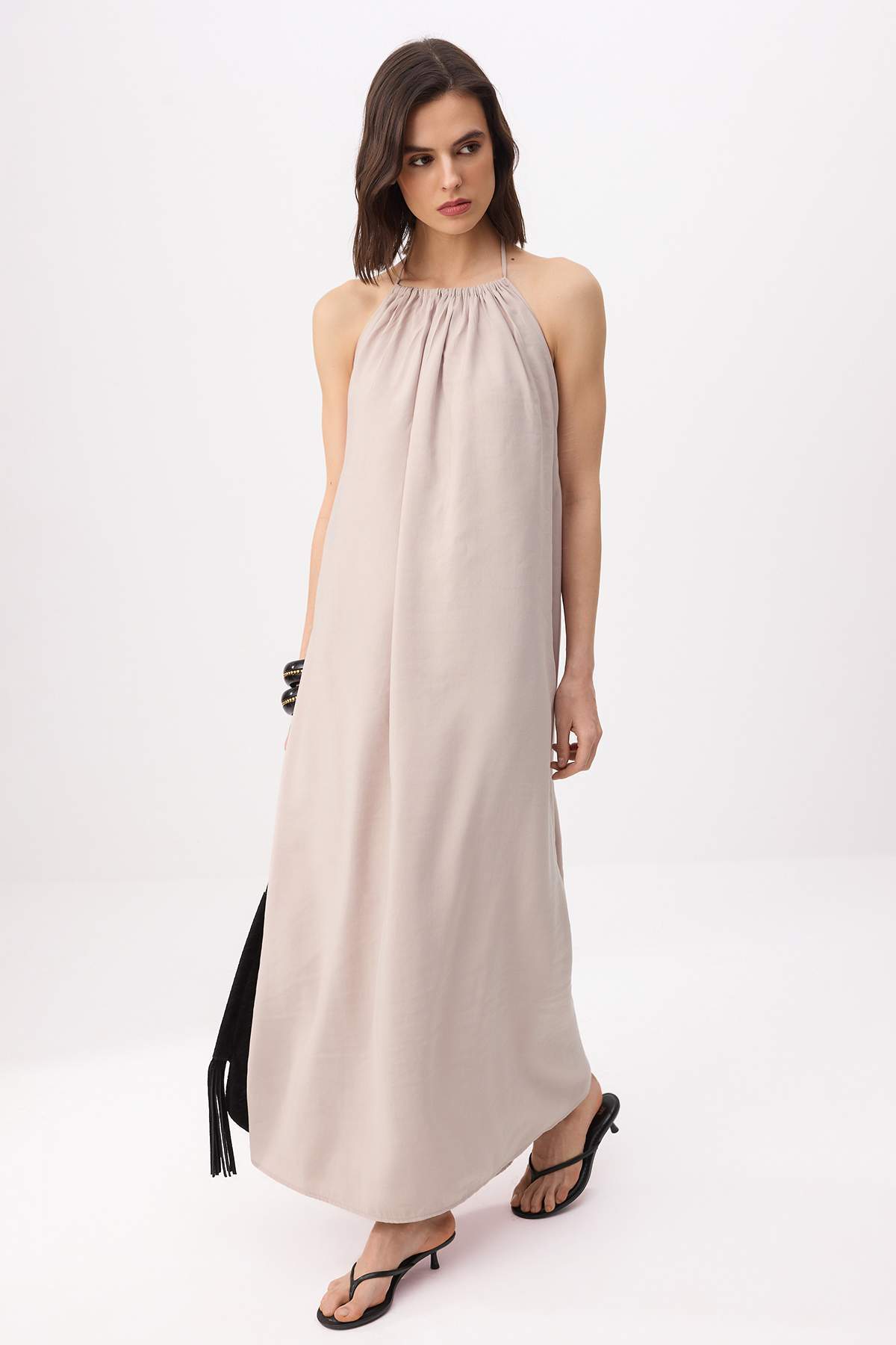 trendyolmilla-womens-gray-flat-maxi-sleeveles