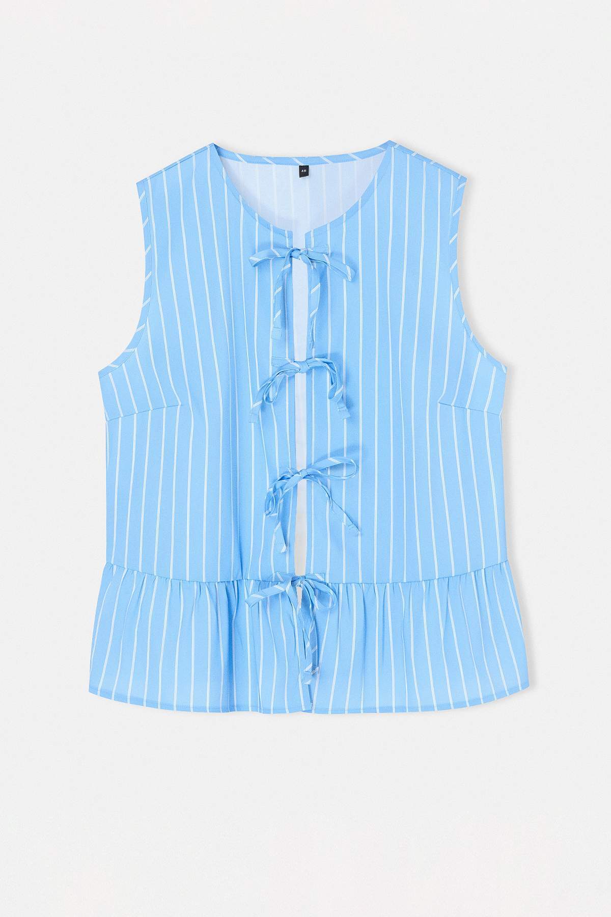 trendyol-curve-womens-striped-sleeveless-fitt