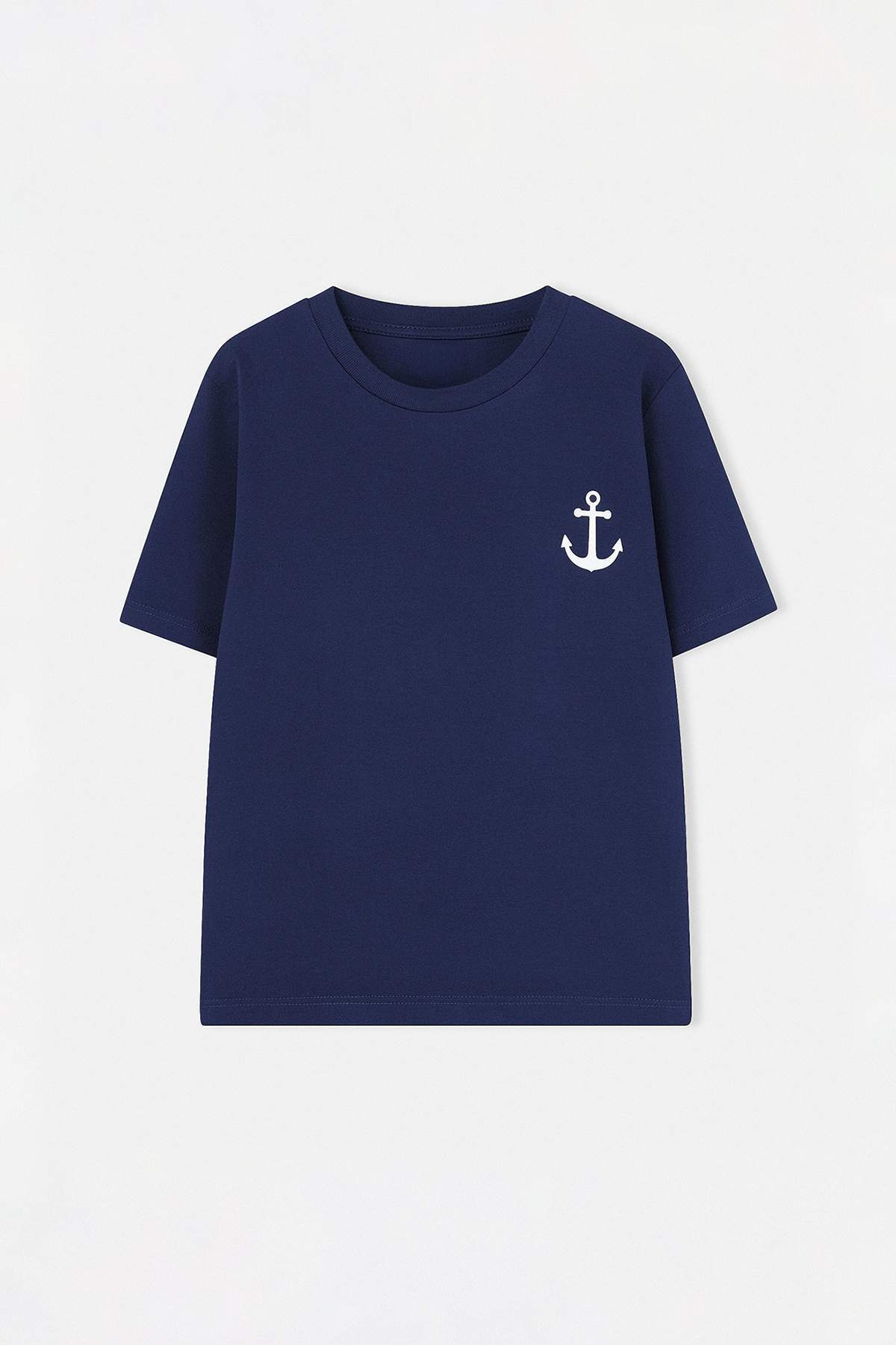 trendyolkids-boys-red-printed-short-regular-t