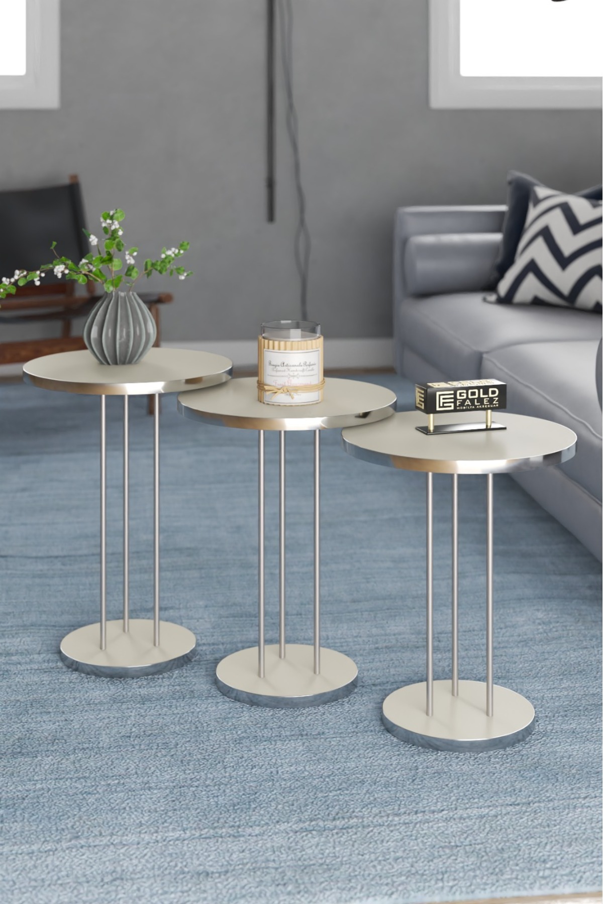 Zigon Coffee Table Terra Silver Cream