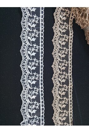 DANTELİM Tül Dantel Fisto Güpür - 9 mt (1 top)