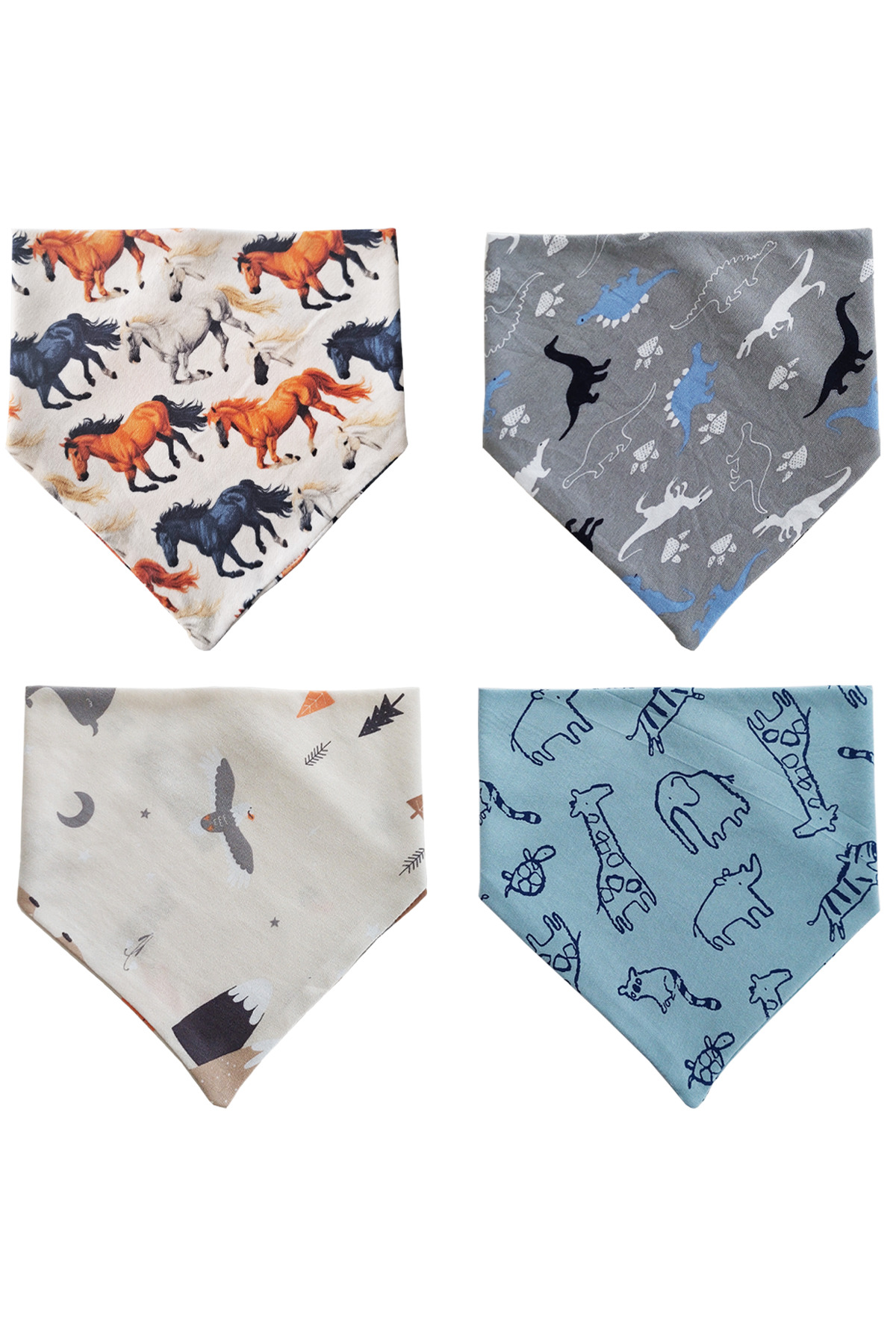 Baby Minik Üçgen Fular Penye Salya Ve Mama Önlüğü 10 Adet fotoğrafı 3 (önizleme)