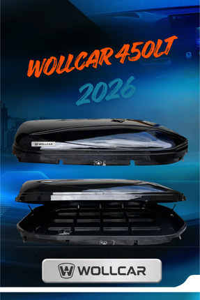 WOLLCAR Siyah Parlak Port Bagaj - Tabut Bagaj 450 litre