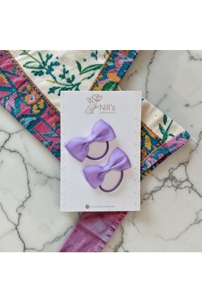 Nills Baby & Kids Fiyonk Lastikli Toka Seti - Mor 2'li