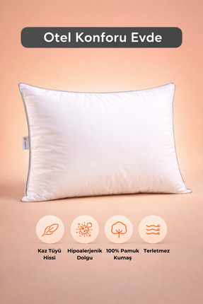 PRIMEPATH Cloud Touch Microgel Yastık – Kaz Tüyü Hissi, Terletmeyen Downproof...
