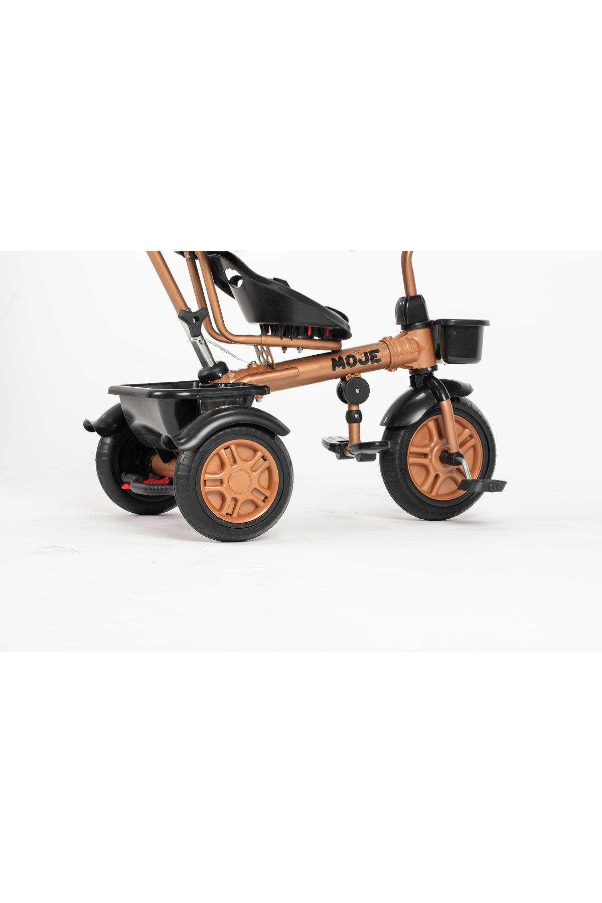 Moje Road Ebeveyn Kontrollü Gold Kasa İtmeli Bebek Bisikleti Gold Taba Rengi fotoğrafı 4 (önizleme)